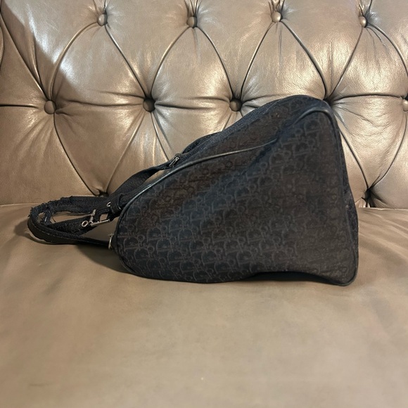 Christian Dior Vintage black canvas Diorissimo Boston bag Satchel Project Bag - Picture 5 of 13